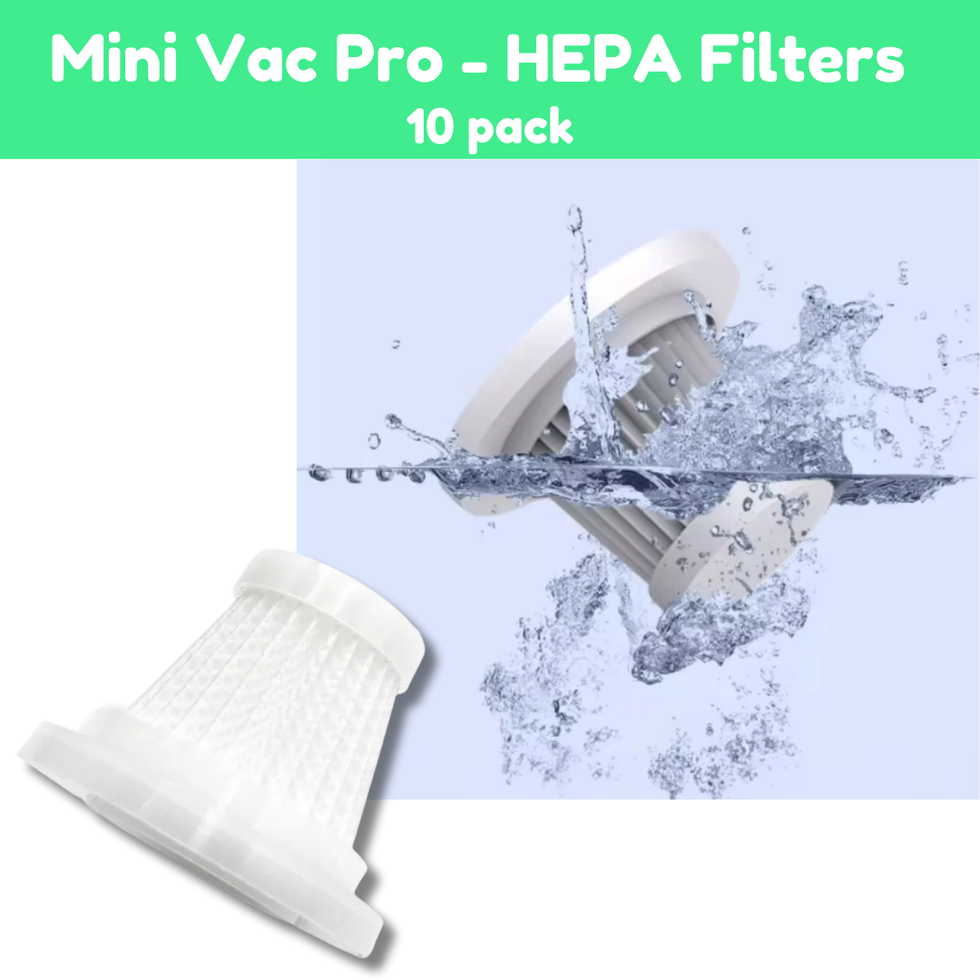 Mini Vac Pro HEPA Filters - 10 Pack