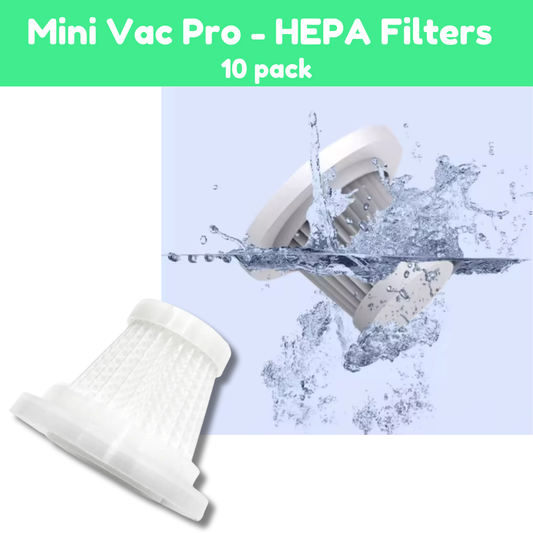 Mini Vac Pro HEPA Filters - 10 Pack