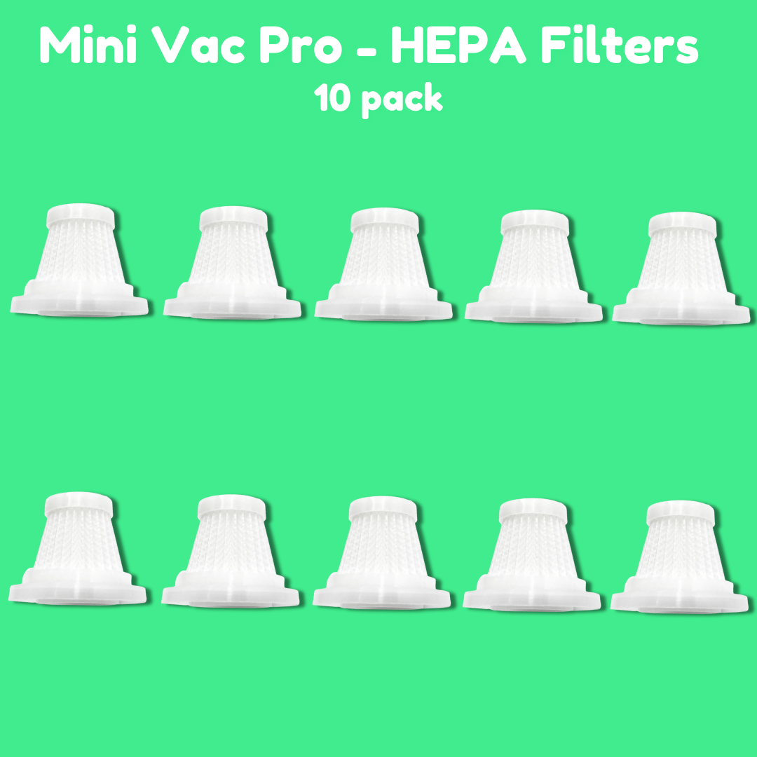 Mini Vac Pro HEPA Filters - 10 Pack